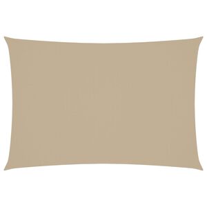 vidaXL Solseil oxfordstoff rektangul&aelig;r 3x5 m beige