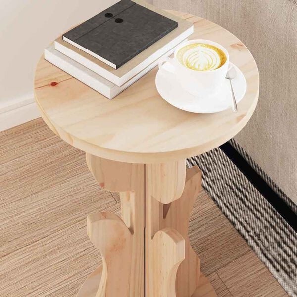 vidaXL Kaffebord Naturlig 39,5 x 39,5 x 53,5 cm Heltre furu