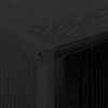 vidaXL Bokskap Svart Eik 99,5 x 30 x 108,5 cm Konstruert tre