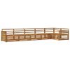 vidaXL Utend&oslash;rs sofa-sett 6 pcs Naturlig Solid akasietre