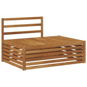 vidaXL Utend&oslash;rs end sofa Naturlig 115 x 83 x 73 cm Solid akasietre