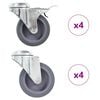 vidaXL Svinghjul med bolthull 8 stk 75 mm