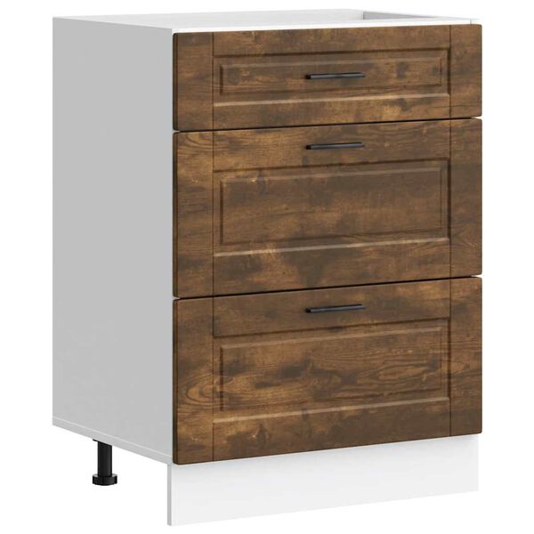 vidaXL Kj&oslash;kken underskap Porto r&oslash;kt eik konstruert tre