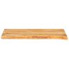 vidaXL Bordplate med naturlig kant 80x20x2,5 cm heltre mango