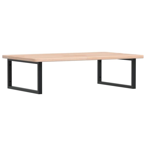 vidaXL Servanthylle veggmontert st&aring;l og heltre eik