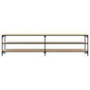 vidaXL TV-benk sonoma eik 200x30x50 cm konstruert tre og metall