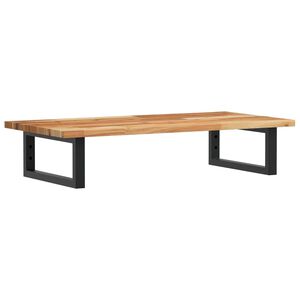 vidaXL Servanthylle veggmontert st&aring;l og heltre akasie