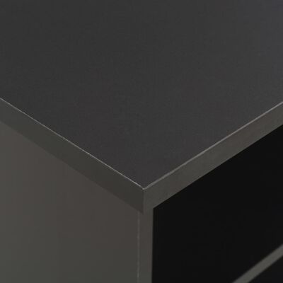 vidaXL Barbord svart 60x60x110 cm