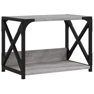vidaXL Skriverbord 2 hyller gr&aring; sonoma 44x26x31,5 cm konstruert tre