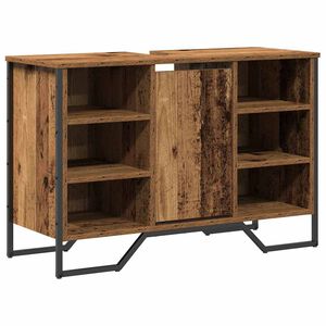 vidaXL Baderomsvaskeskap Gamle tre 91 x 35 x 60 cm Konstruert tre