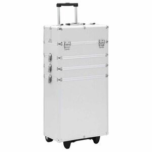 vidaXL Sminketralle aluminium s&oslash;lv