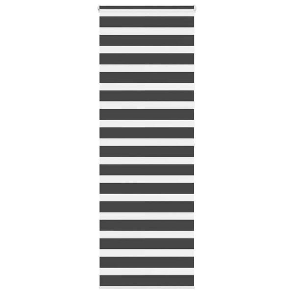 vidaXL Sebragardin svart 85x200 cm stoff bredde 80,9 cm polyester