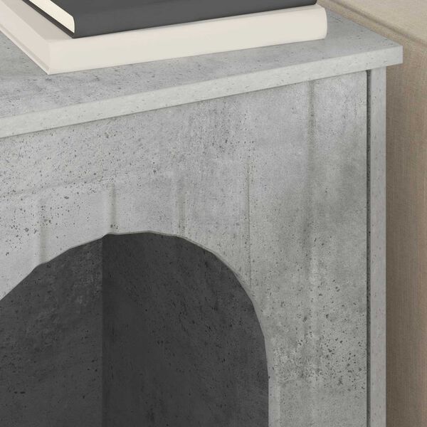 vidaXL Katt Hus Betong 53 x 52 x 62 cm Konstruert tre