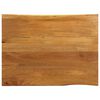 vidaXL Bordplate 90x80x2,5 cm naturlig kant heltre mango
