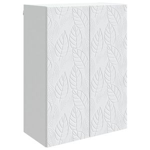vidaXL Vegghengt skap Hvit 66 x 34,5 x 90 cm Konstruert tre