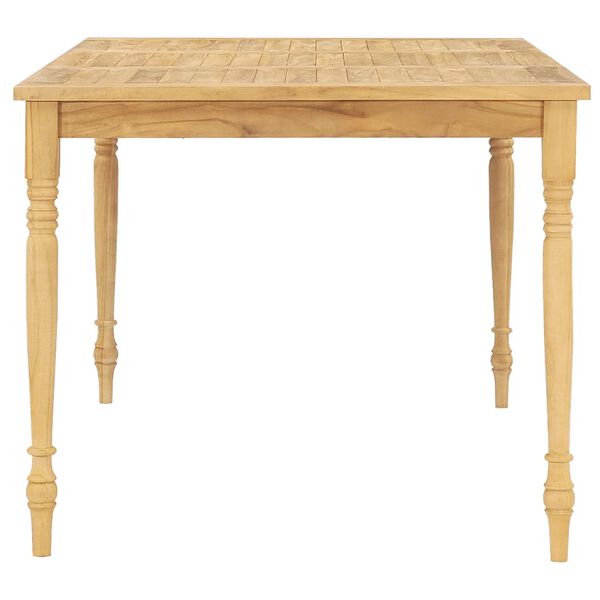 vidaXL Utend&oslash;rs spisestue 7 deler heltre teak