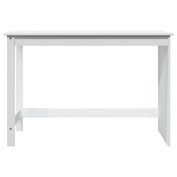 vidaXL Skrivebord Hvit 112 x 50 x 75 cm Massiv furu