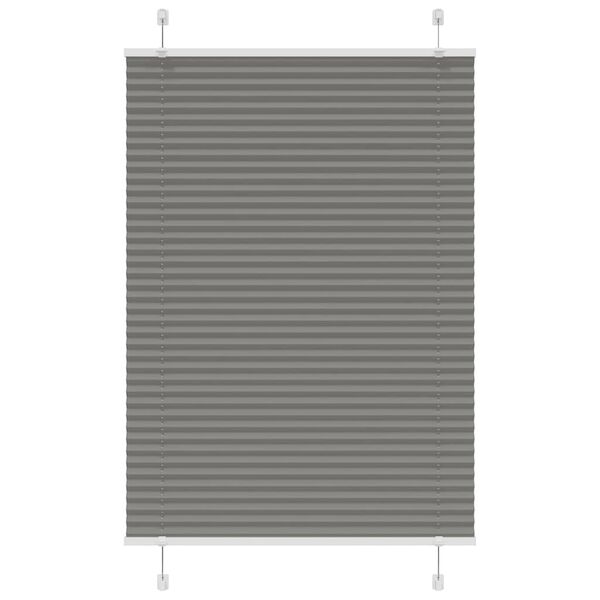 vidaXL pliss&eacute;gardin antrasitt 100x150 cm Stoff Bredde 99,4cm Polyester
