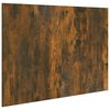 vidaXL Sengegavl r&oslash;kt eik 120x1,5x80 cm konstruert tre