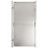 vidaXL Hageport 100x175 cm rustfritt st&aring;l