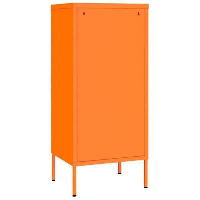 vidaXL Oppbevaringsskap oransje 42,5x35x101,5 cm stål