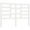 vidaXL Sengegavl hvit 141x4x104 cm heltre furu