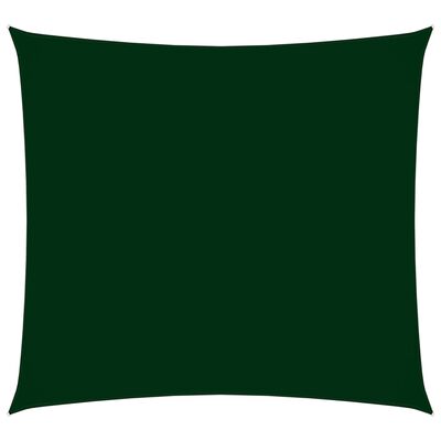 vidaXL Solseil oxfordstoff kvadratisk 4,5x4,5 m mørkegrønn