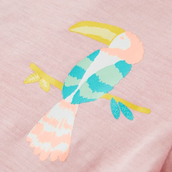 T-skjorte for barn lyserosa 104