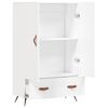 vidaXL Highboard hvit 69,5x31x115 cm konstruert tre