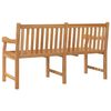 vidaXL Hagebenk 150 cm heltre teak