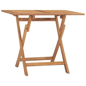 vidaXL Sammenleggbart hagebord 90x60x75 cm heltre teak