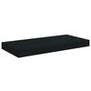 vidaXL Flytende vegghylle svart 50x23x3,8 cm MDF