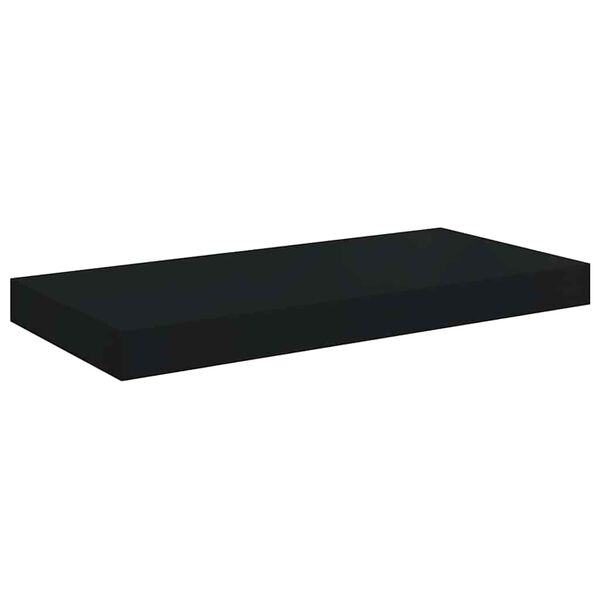 vidaXL Flytende vegghylle svart 50x23x3,8 cm MDF