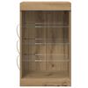 vidaXL LED sideboard Artisan Eik 41 x 37 x 67 cm Konstruert tre