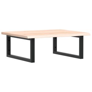 vidaXL Servanthylle veggmontert st&aring;l og heltre eik