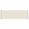 vidaXL Uttrekkbar sidemarkise 100x300 cm kremhvit