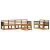 vidaXL Utend&oslash;rs sofa-sett 6 pcs Naturlig Solid akasietre