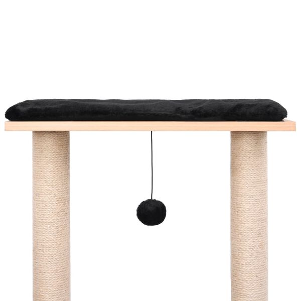 vidaXL Kattetre med klorematte i sisal 129 cm