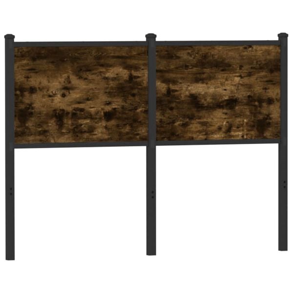 vidaXL Utskiftbar sengegavl r&oslash;kt eik 120 cm konstruert tre og st&aring;l