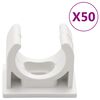 vidaXL Kabelkanaler med klips Ø20 mm 30 m PVC