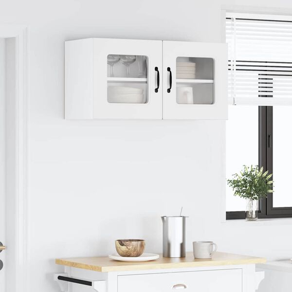 vidaXL Kj&oslash;kkenskap Kalmar Hvit 80 x 31 x 40 cm Konstruert tre