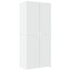 vidaXL Highboard hvit 80x42,5x185 cm konstruert tre