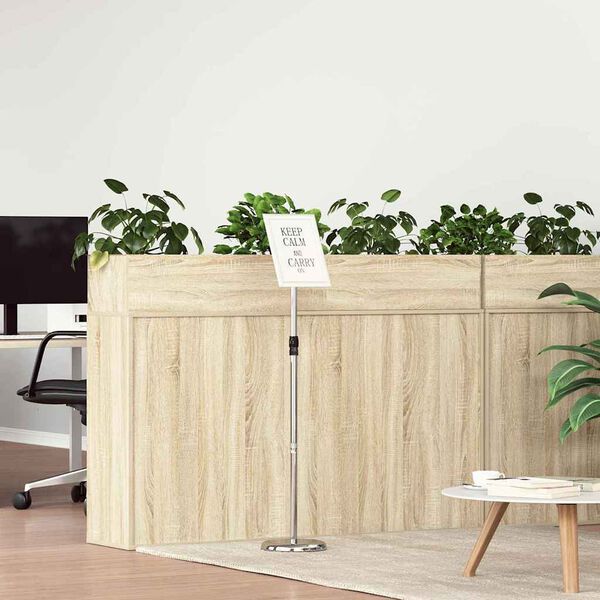 vidaXL Messe Utstillinger s&oslash;lv 25 x 25 x 125 cm Aluminium