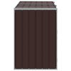 vidaXL S&oslash;ppeldunkskur for 2 dunker brun 144x81x113 cm St&aring;l