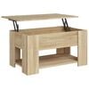vidaXL Salongbord sonoma eik 79x49x41 cm konstruert tre