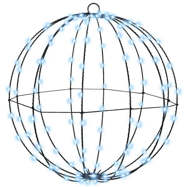 vidaXL Kule med 120 LED Kaldhvit 40,5 x 40,5 x 42 cm Metall