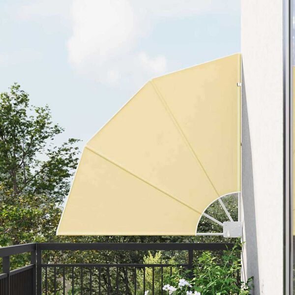 vidaXL Balkong privat skjerm sand 115 x 115 cm stoff