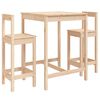 vidaXL Hagebarsett 3 deler heltre furu