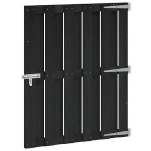 vidaXL Hageport 100 x 112 cm WPC og Aluminium Svart