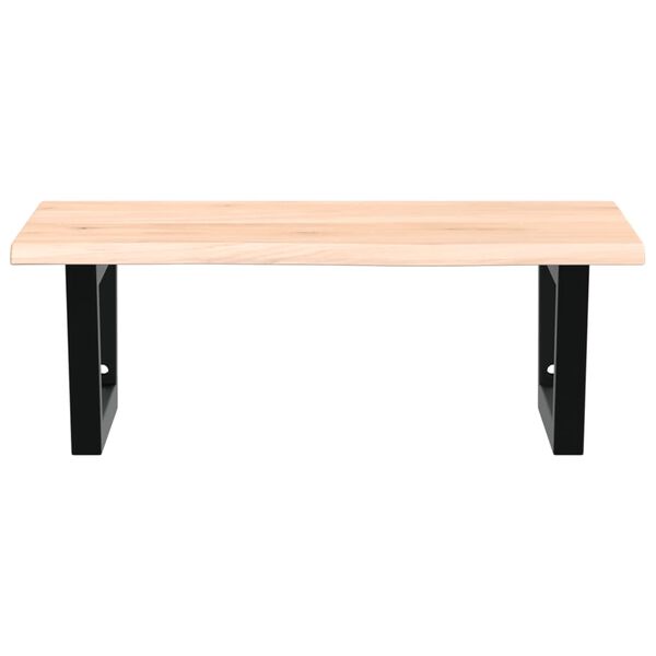 vidaXL Servanthylle veggmontert st&aring;l og heltre eik